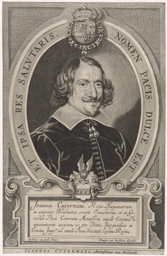 Portret van Johannes Cuyermans by anonymous, print, 1641