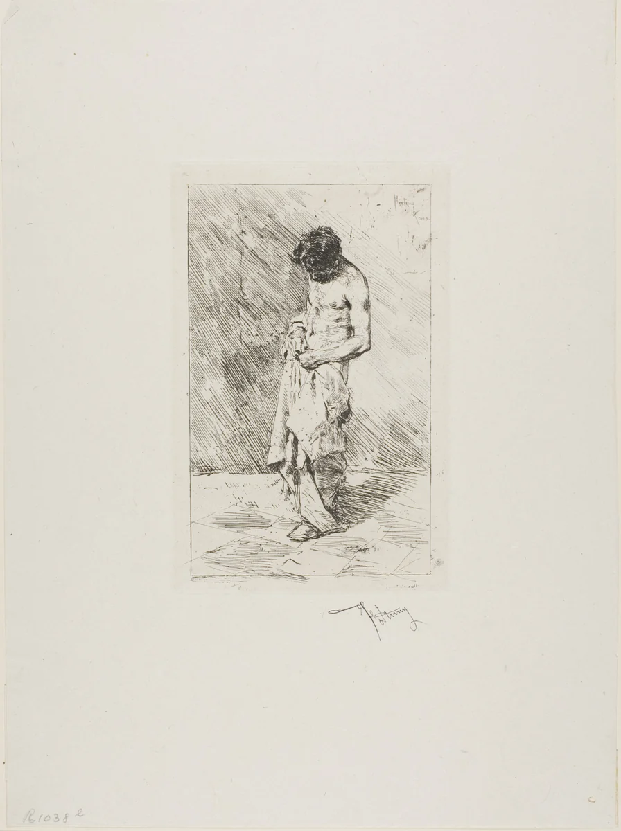 The Filthy Man by Mariano Fortuny, print, 1858-1874