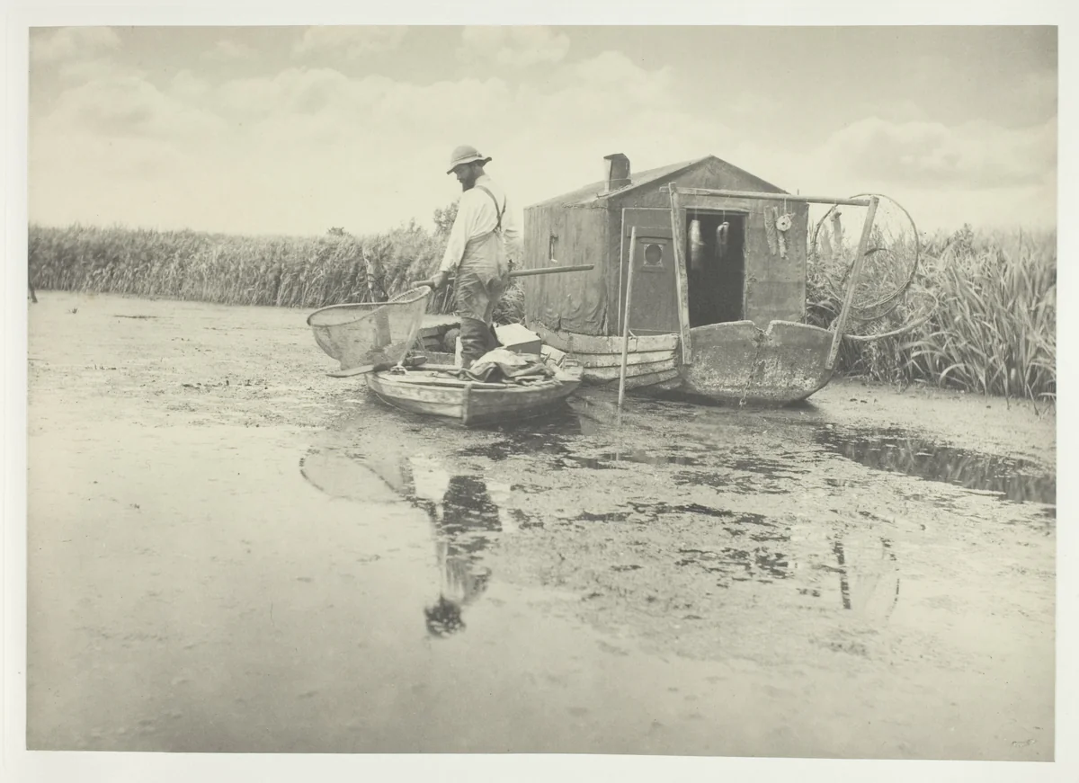 An Eel-Catcher's Home by Peter Henry Emerson, photograph, 1886