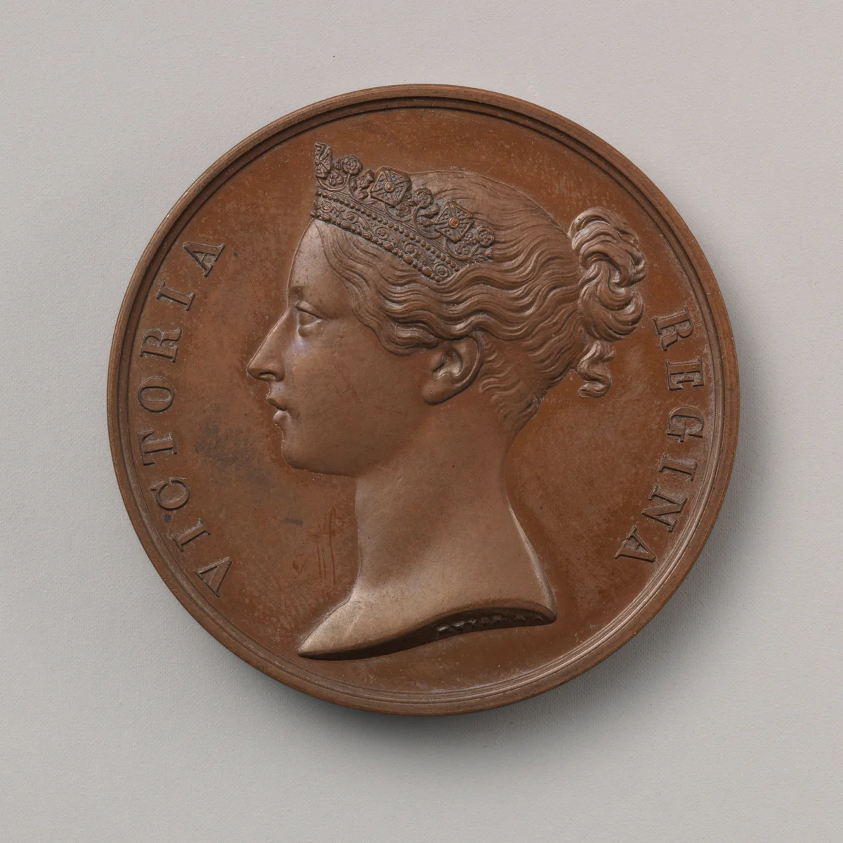The Mutiny Medal by William Wyon, metalwork, 1858