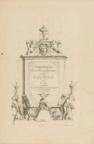 Trophées Nouvellement Inventez par J.B. Toro (Title Page) by Jean Bernard Toro, book, 1716