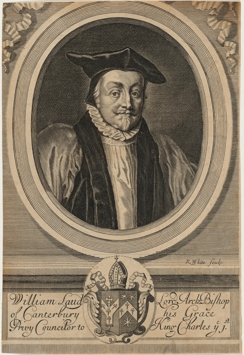 William Laud, Archbishop of Canterbury by Robert White
Anthony van Dyck, print, 1645-1703