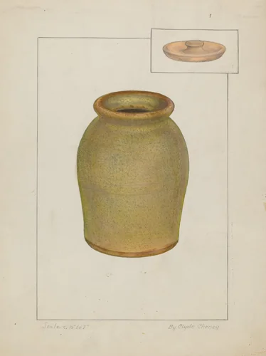 Preserve Jar by Clyde L. Cheney, index of american design, 1935-1942