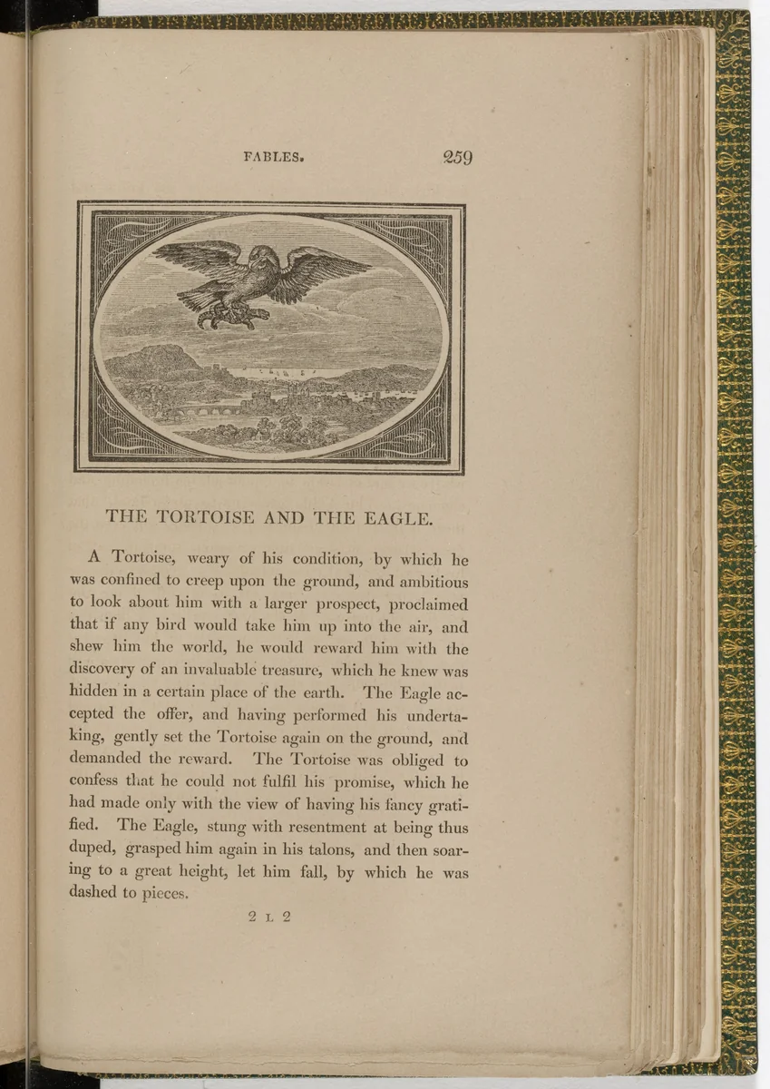 Headpiece (page 259) from The Fables of Aesop by Thomas Bewick, illustrated book, 1818