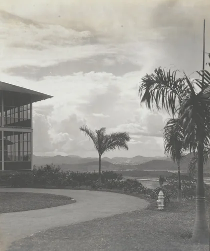General view looking north from Balboa Heights, Miraflores and Pedro Miguel locks in the far distance by Unidentified Photographer, photograph, 1915