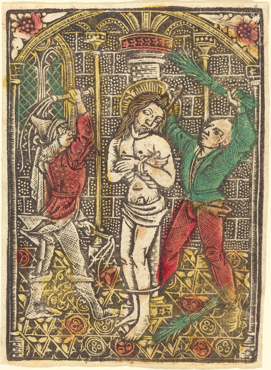 The Flagellation by German 15th Century, print, 1480