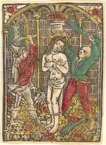 The Flagellation by German 15th Century, print, 1480