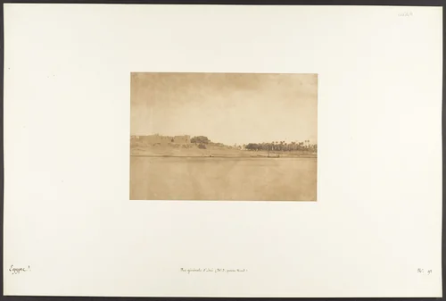 Vue générale d'Esné (No. 3, pointe Nord) by Maxime Du Camp, photograph, 1850