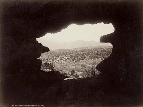 Pikes Peak from the Garden of the Gods, Colorado by William Henry Jackson, photograph, 1874
