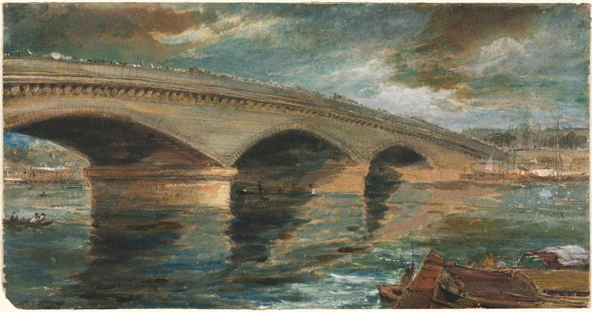 London Bridge by James Holland, drawing