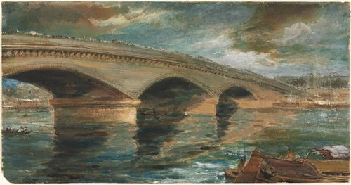 London Bridge by James Holland, drawing