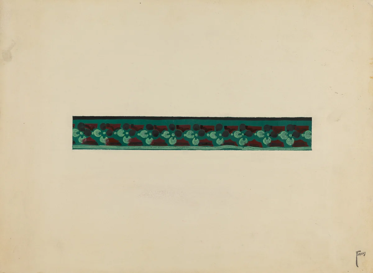 Wall Paper Border by Paul Farkas, index of american design, 1936