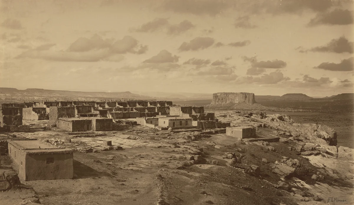 Enchanted Mesa, Acoma, New Mexico by Frederick Monsen, photograph, 1900
