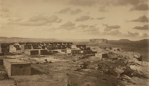 Enchanted Mesa, Acoma, New Mexico by Frederick Monsen, photograph, 1900