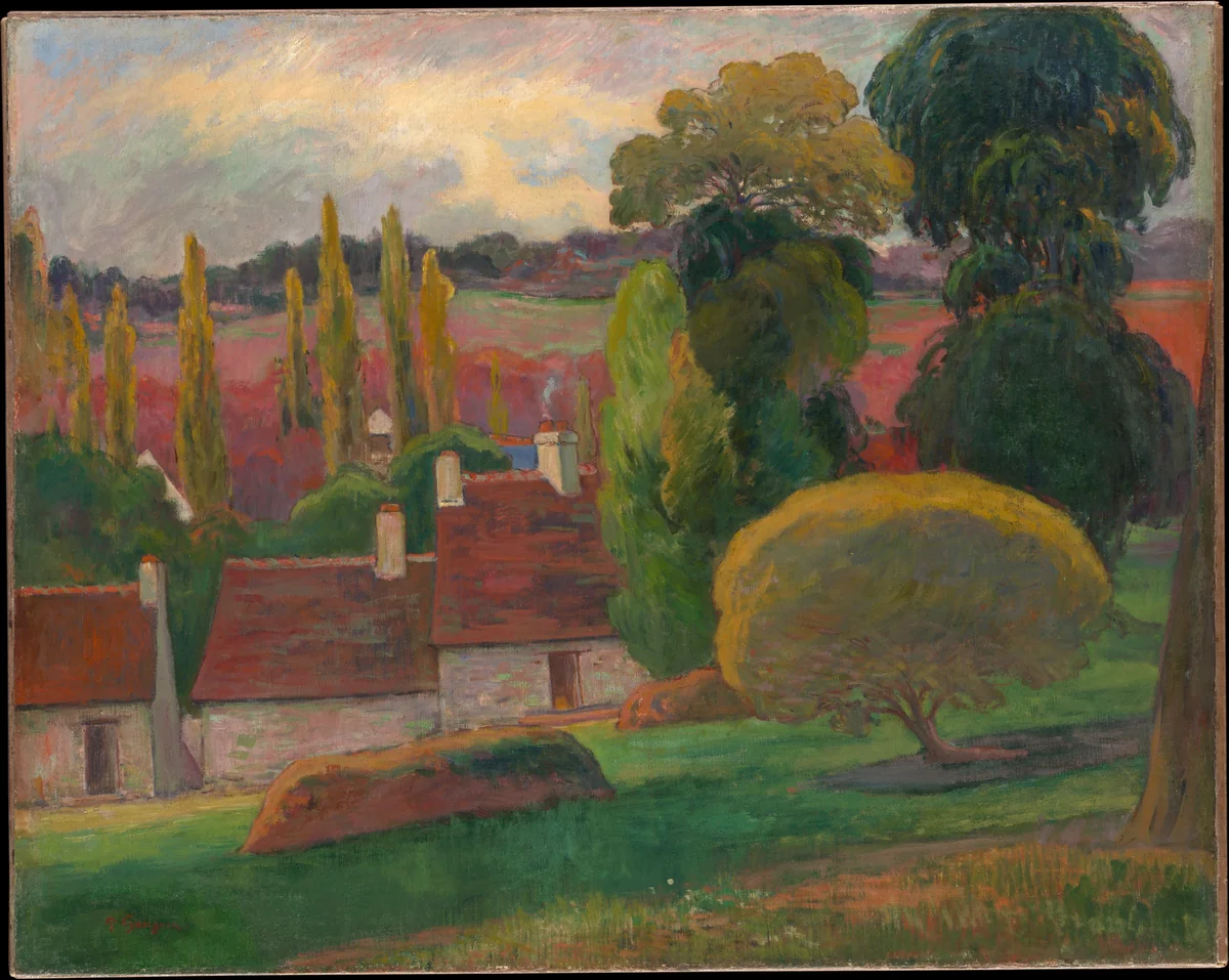 A Farm in Brittany by Paul Gauguin, painting, 1894