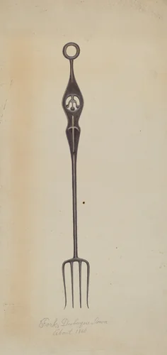 Iron Fork by Frank Eiseman, index of american design, 1937