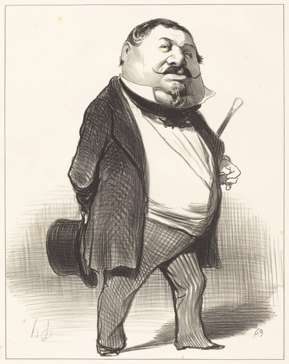 Prince Lucien Murat by Honoré Daumier, print, 1849