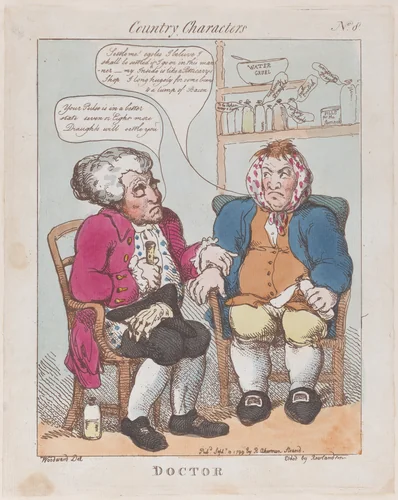 Doctor by Thomas Rowlandson, print, 1799