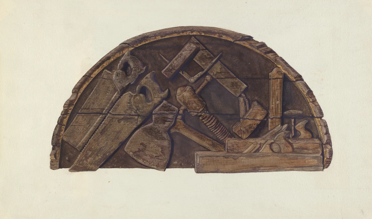 Hardware Shop Sign by Alice Stearns, index of american design, 1937