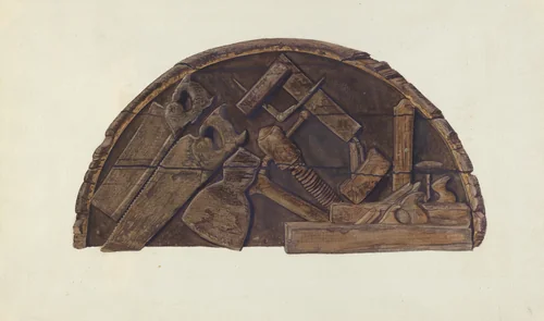 Hardware Shop Sign by Alice Stearns, index of american design, 1937