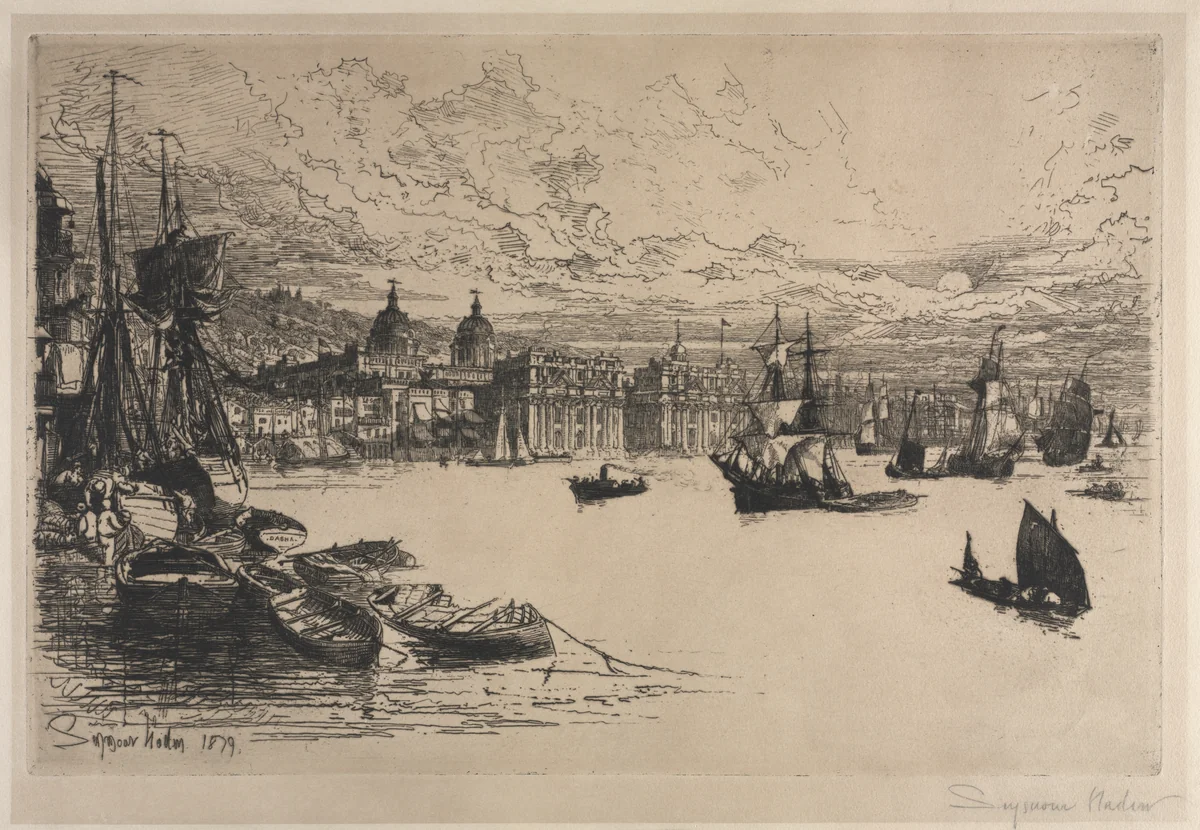 Greenwich by Francis Seymour-Haden, print