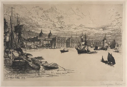 Greenwich by Francis Seymour-Haden, print