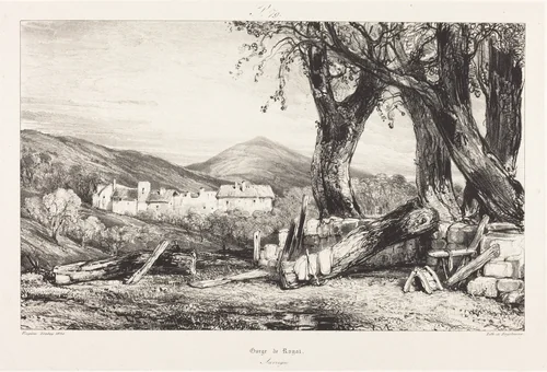 Gorge de Royat, Auvergne by Eugène Isabey, print, 1803-1886