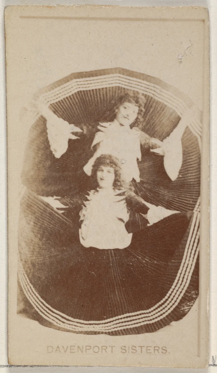 Davenport Sisters, from the Actors and Actresses series (N45, Type 8) for Virginia Brights Cigarettes by Allen & Ginter, photograph, 1885-1891