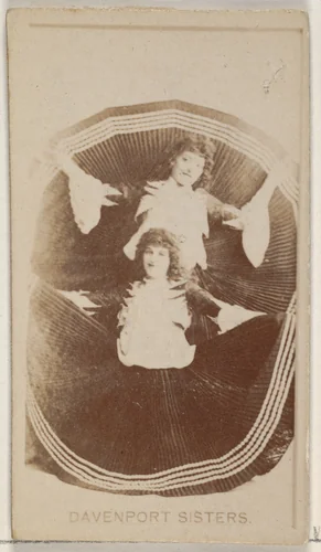 Davenport Sisters, from the Actors and Actresses series (N45, Type 8) for Virginia Brights Cigarettes by Allen & Ginter, photograph, 1885-1891