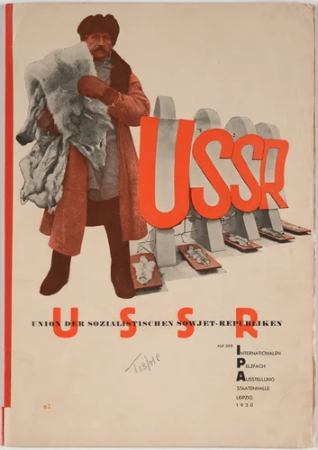 USSR, auf der internationalen Pelzfach Ausstellung, Staatenhalle Leipzig by El Lissitzky, design, 1930
