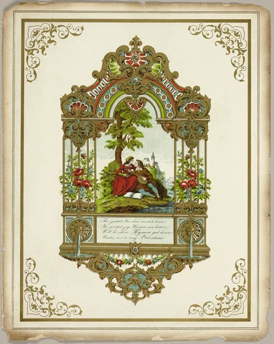 The Greatest Bliss that Mortals Know (valentine) by Unknown Artist, other, 1845-1855