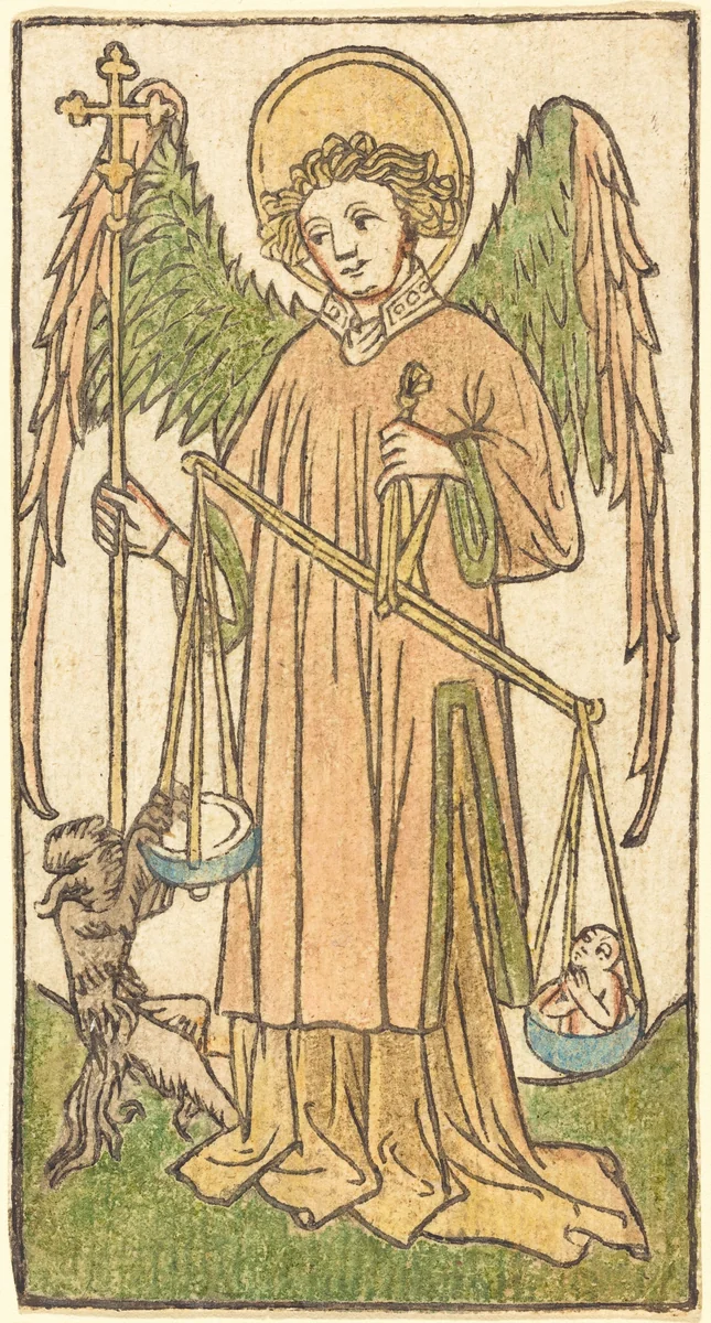 Saint Michael by German 15th Century, print, 1430-1440