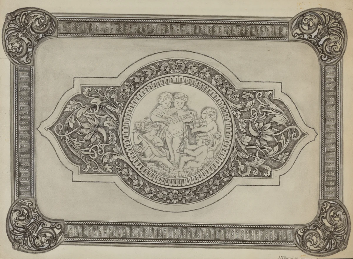 Silver Tray by Irene M. Burge, index of american design, 1937