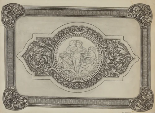 Silver Tray by Irene M. Burge, index of american design, 1937