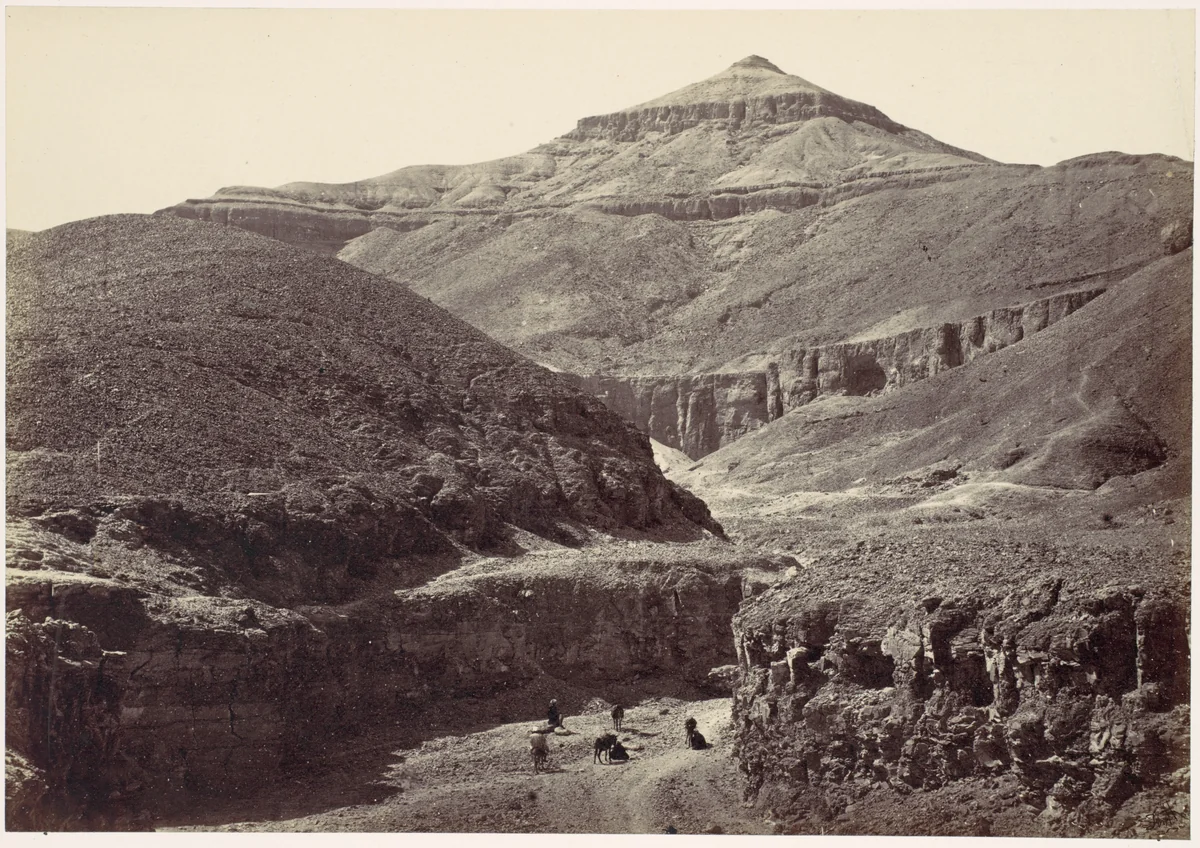Valley of the Tombs of the Kings, Thebes by Francis Frith, photograph, 1857