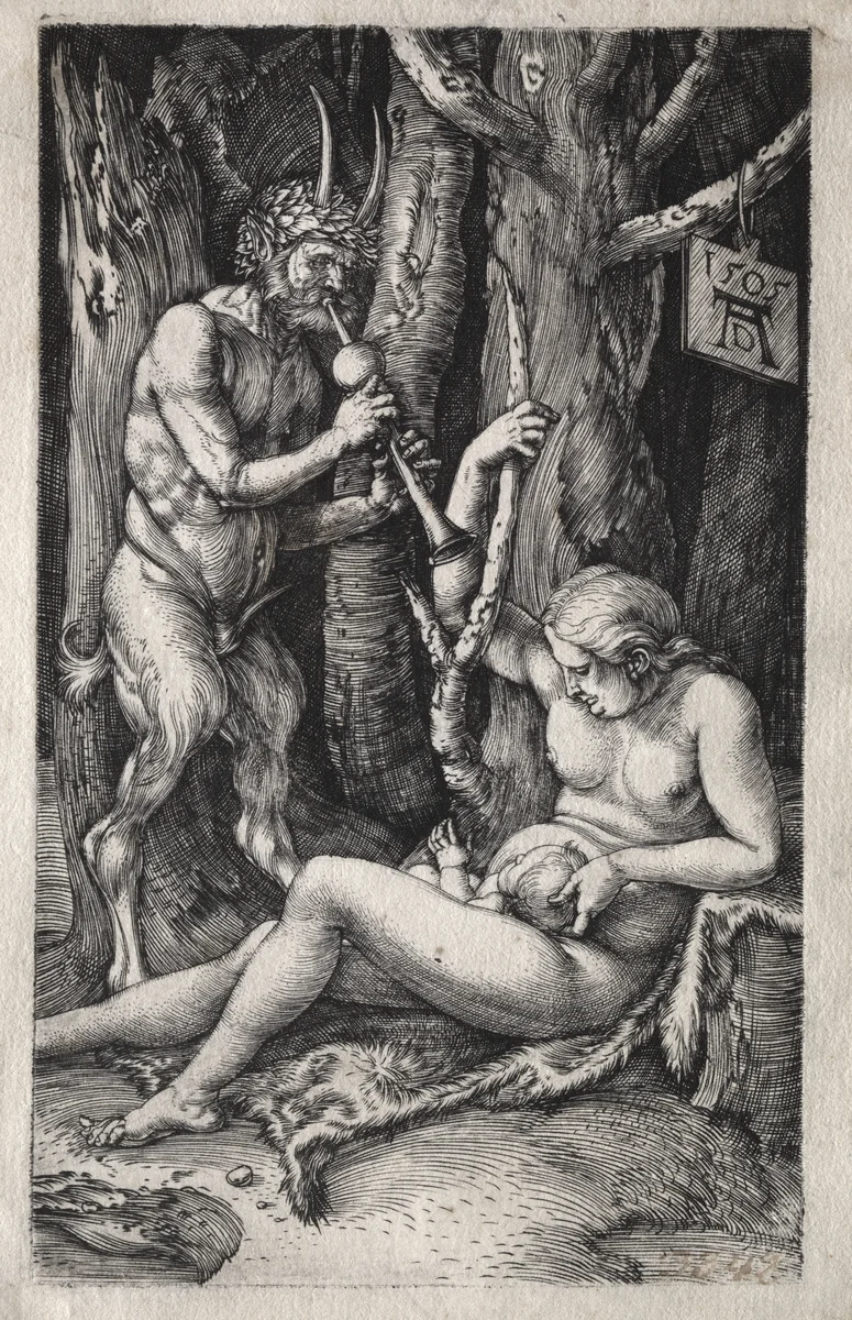 The Satyr Family by Albrecht Dürer, print, 1505