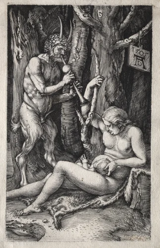 The Satyr Family by Albrecht Dürer, print, 1505