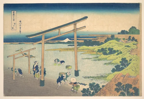 Noboto Bay (Noboto no ura), from the series Thirty-six Views of Mount Fuji (Fugaku sanjūrokkei) by Katsushika Hokusai (葛飾 北斎), print, 1820-1842