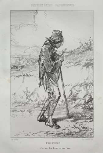 Philosophe by Paul Gavarni, print, 1824-1866