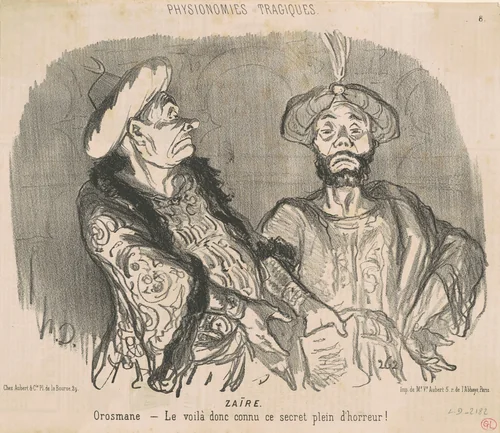 Zaïre by Honoré Daumier, print, 1851