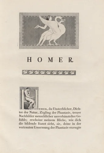 Homer Nach Antiken Gezeichnet by Johann Heinrich Wilhelm Tischbein, volume, 1801