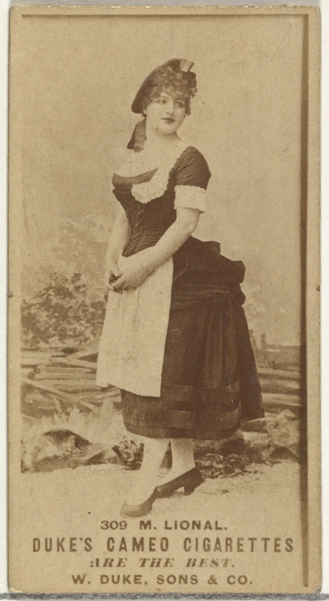 Card Number 309, M. Lional, from the Actors and Actresses series (N145-5) issued by Duke Sons & Co. to promote Cameo Cigarettes by W. Duke, Sons & Co., photograph, 1880-1889