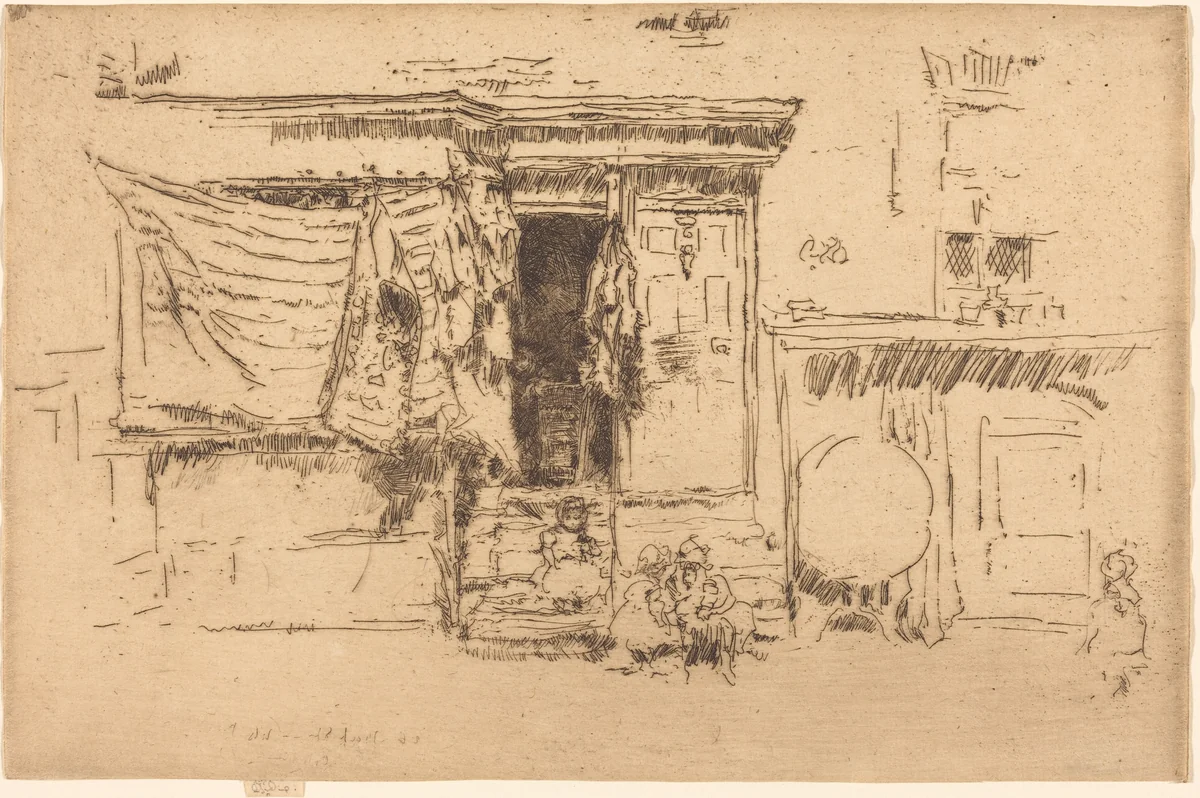Rag-Shop, Milman's Row by James McNeill Whistler, print, 1886-1888
