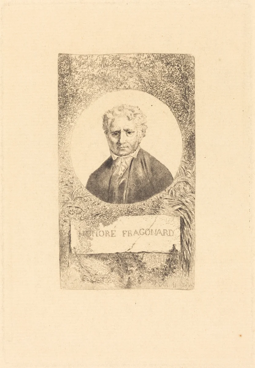 Honoré Fragonard by Charles Le Carpentier, print, 1806