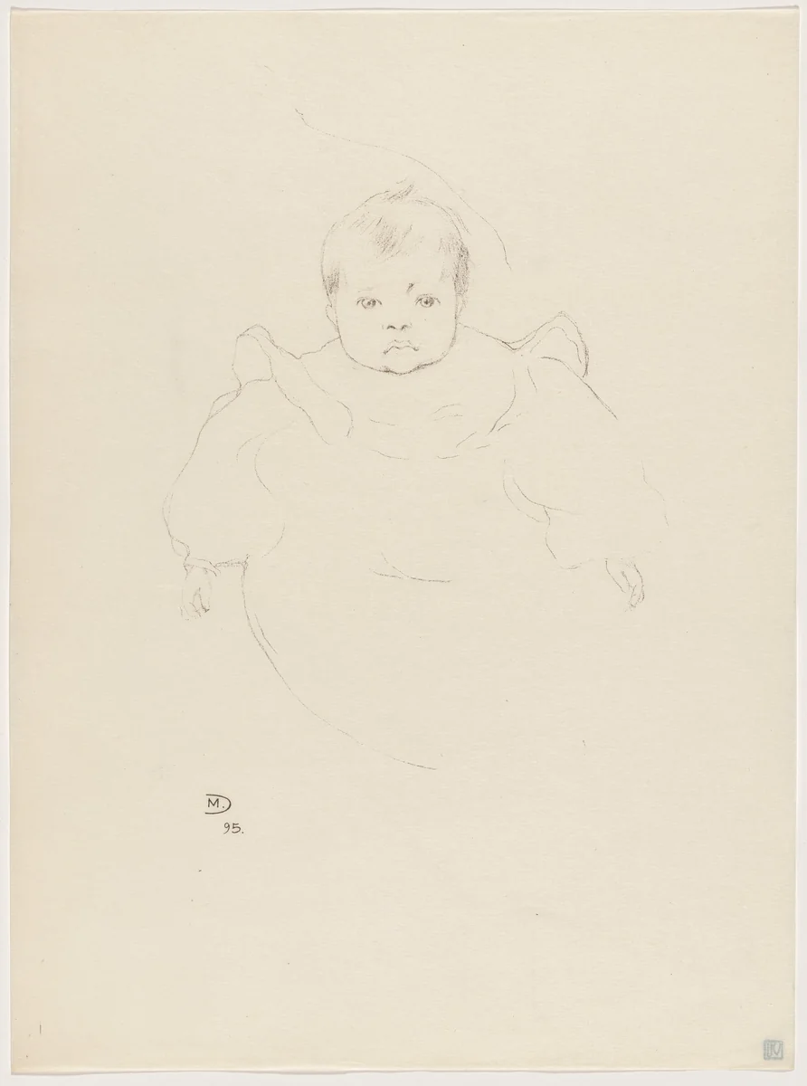 Petit portrait by Maurice Dumont, print, 1895