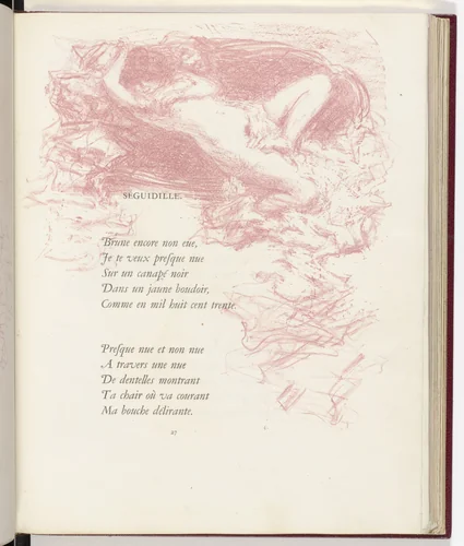 In-text plate (page 27) from Parallèlement (In Parallel) by Pierre Bonnard, illustrated book, 1900