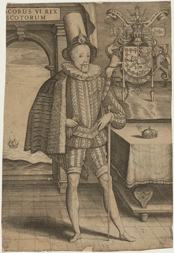 James I of England and James VI of Scotland by Unknown 19th Century, print, 1800-1899