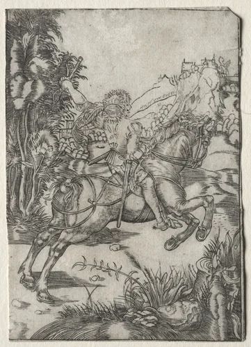 The Little Courier by Unknown, print, 1500-1600