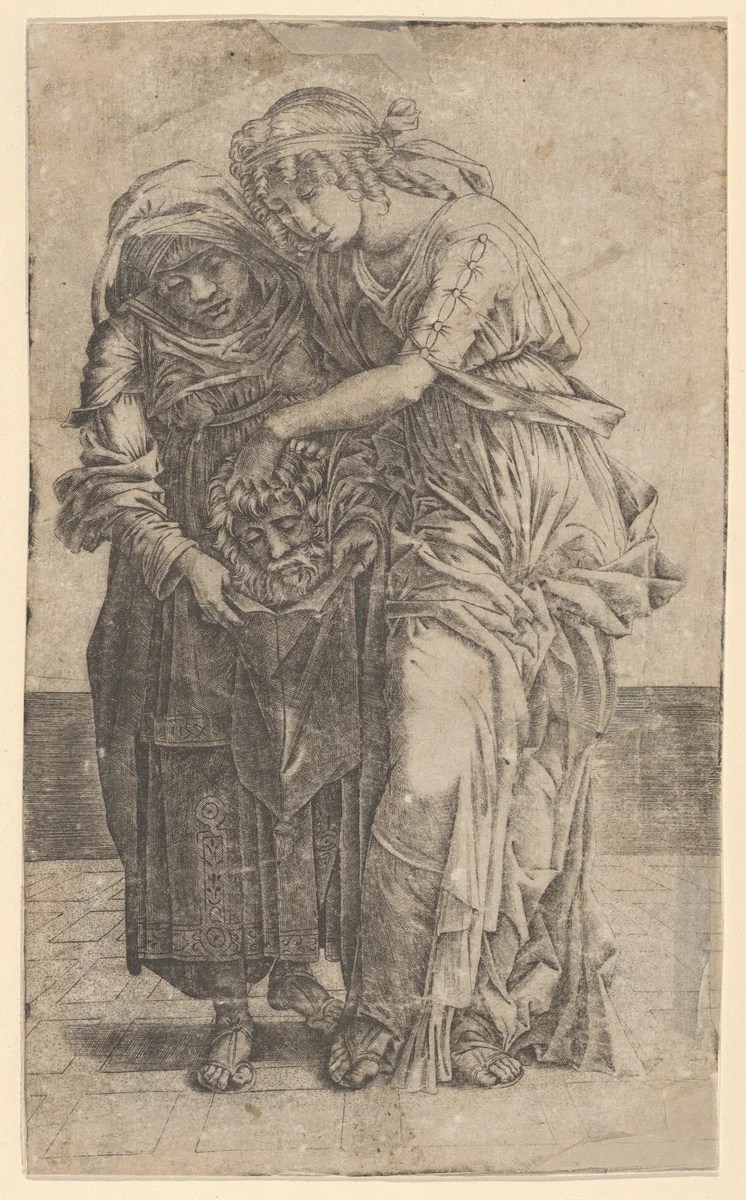 Judith with the head of Holofernes by Girolamo Mocetto, print, 1525-1535