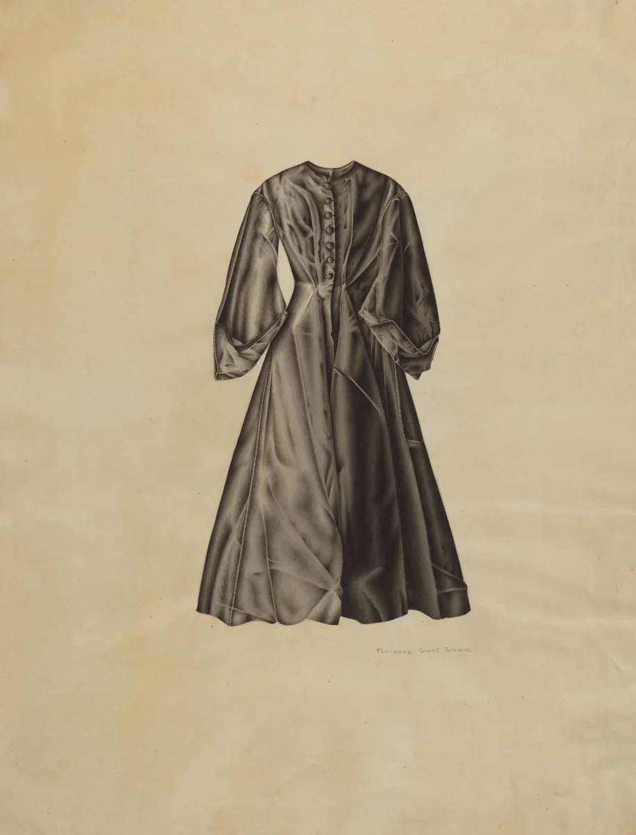 Lady's Evening Coat by Florence Grant Brown, index of american design, 1935-1942